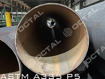 ARTM A335 P5 ስፌት ጣት ብረት ቧንቧዎች