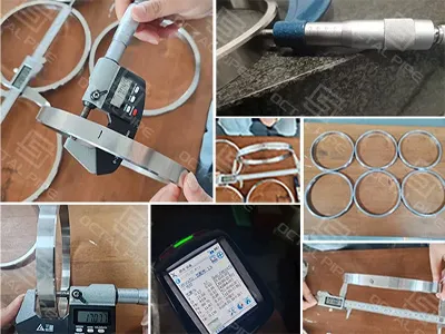 ተጠናቅቋል{{0}የምርት ቦታ ፍተሻ፡ Austenitic የማይዝግ ብረት ቀለበቶች (UNS S20910 / XM-19 / NITRO...